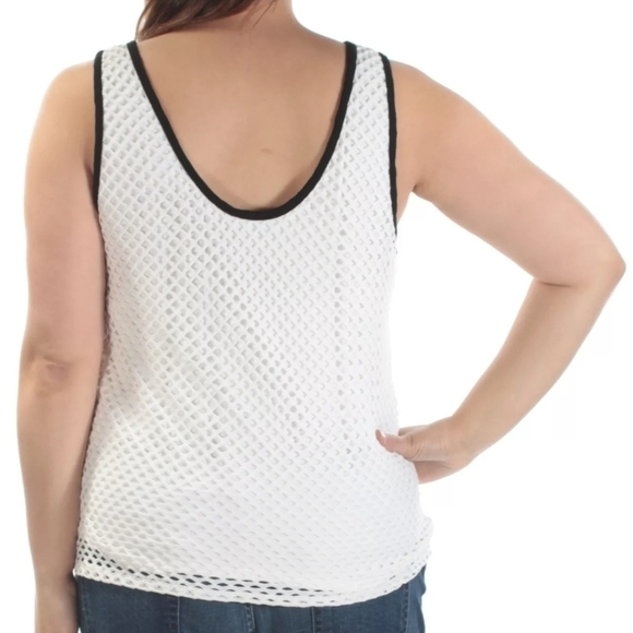 1. State White and Black Tank Blouse Small - Picture 8 of 8
